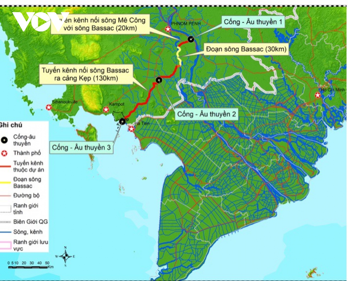 Tác động của dự án kênh đào Funan Techo đến ĐBSCL